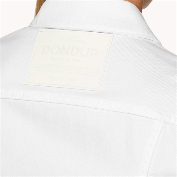 Dondup Giubbino Denimjakke, Hvid